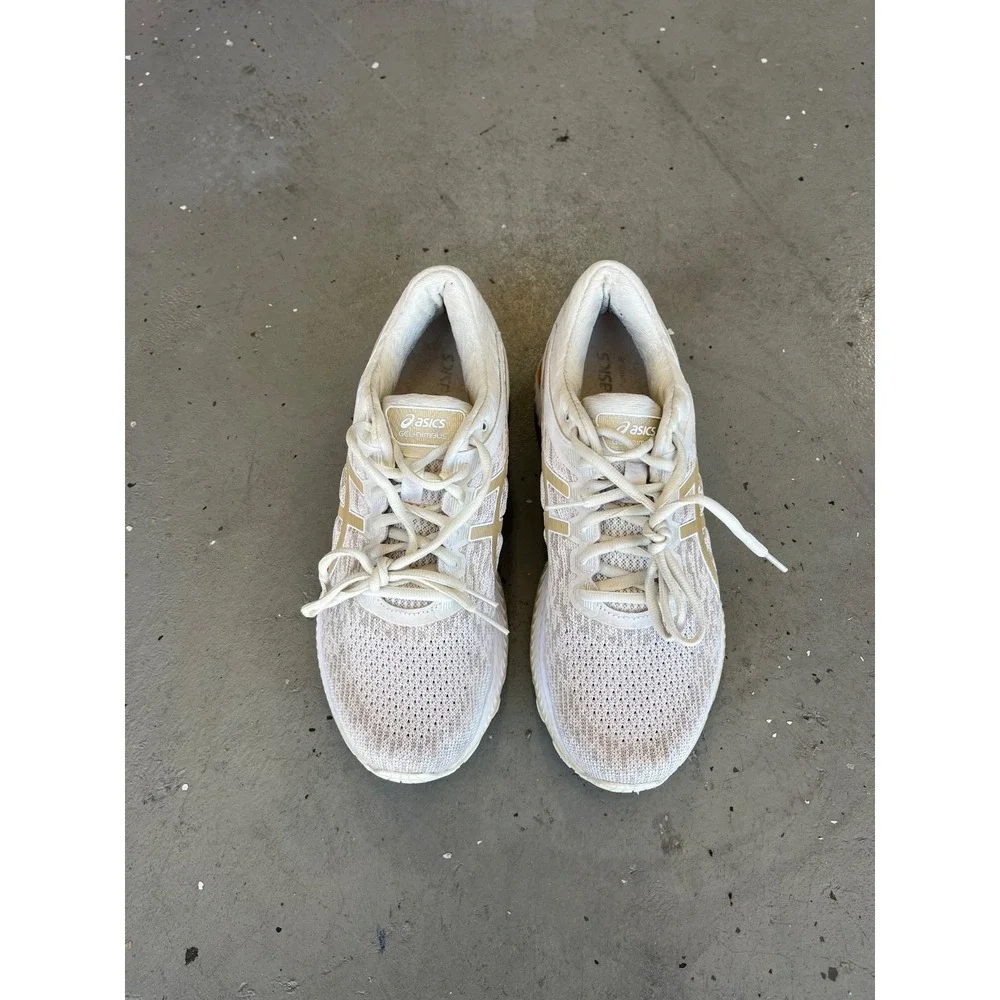 Asics Gel Nimbus 22 Knit Running Shoes Womens 10 Biege‎ Flyte Foam  1012A678 - Picture 3 of 8
